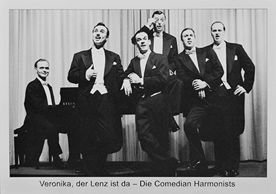 Atuogrammkarte der Berliner Comedian Harmonists