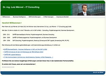 Sreenshot der Webseite von Lutz Männel - IT Consulting